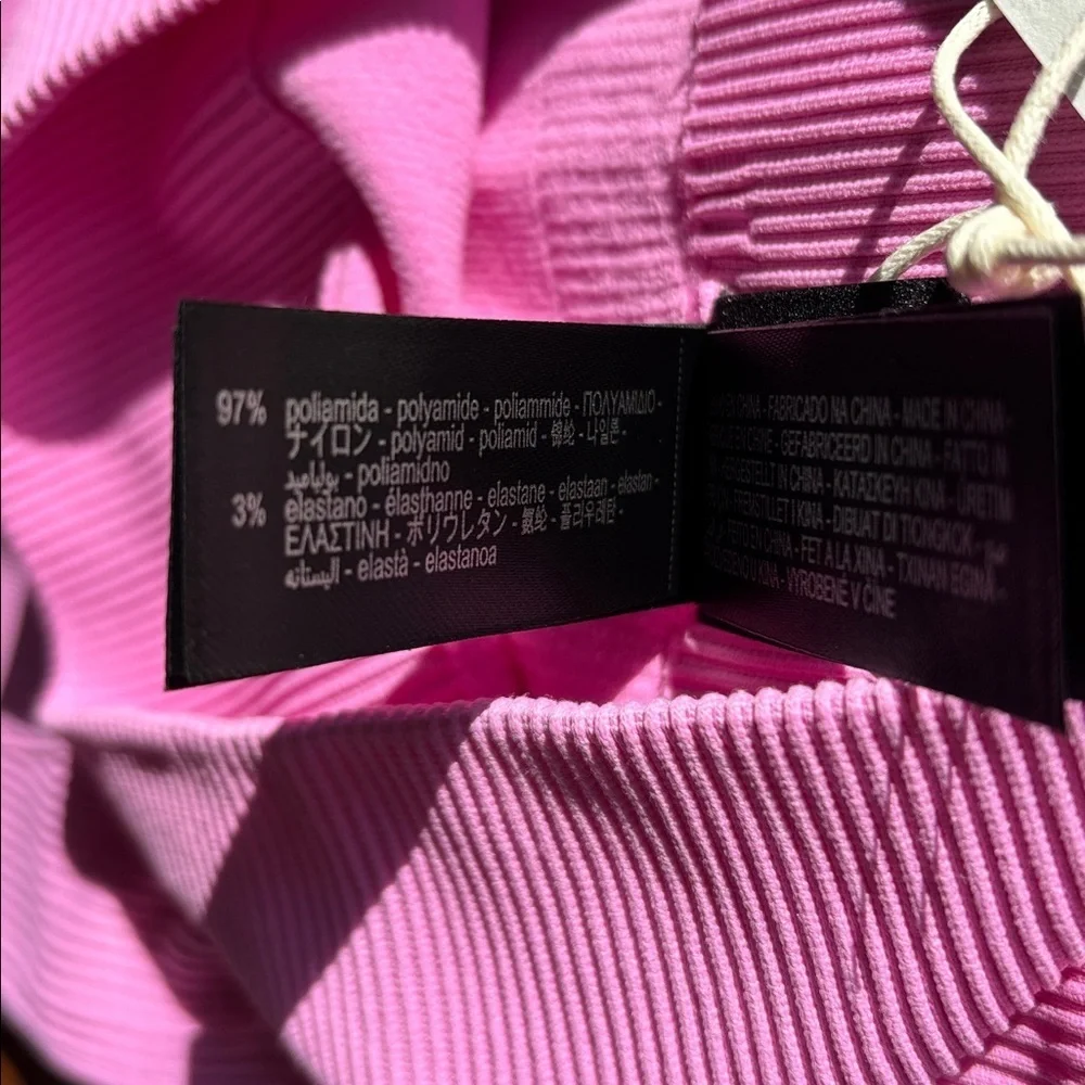 Zara Ski Collection Seamless Leggings NWT Girls Pink Ribbed Size 12 - 14 Large